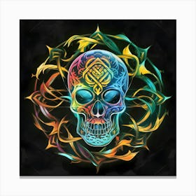 Skull Of The Gods Canvas Print