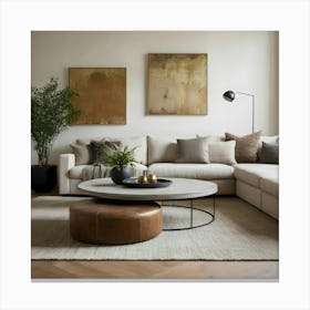 Modern Living Room 84 Canvas Print