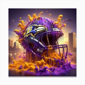 Baltimore Ravens Helmet 2 Canvas Print