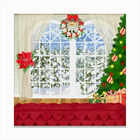 Christmas Scene Canvas Print