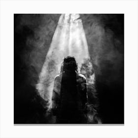 Man In The Dark Canvas Print