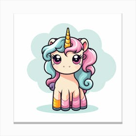 Cute Unicorn 272 Canvas Print