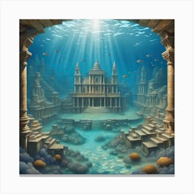 Underwater City Canvas Print