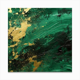 Abstract Emerald Green Canvas Print