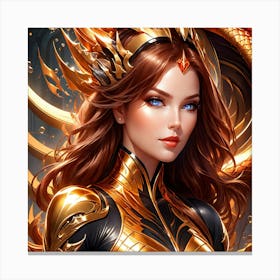 Golden Goddess hj Canvas Print