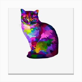 Colorful Cat Canvas Print