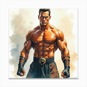 Mortal Kombat Ninja Fighter Concept Art (544) Canvas Print