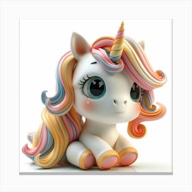 Unicorn Figurine 99 Canvas Print