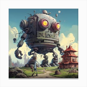 Giant Robot Canvas Print