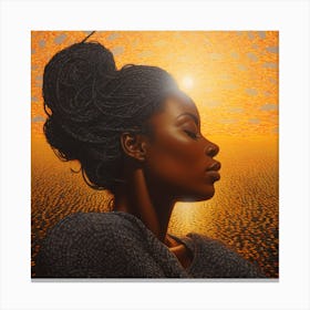 Sunset Woman 5 Canvas Print