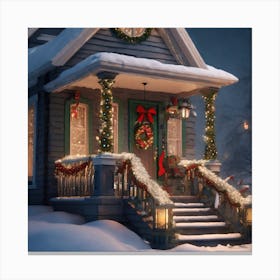 Christmas House 147 Canvas Print