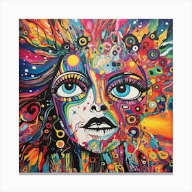 Psychedelic Woman 2 Canvas Print