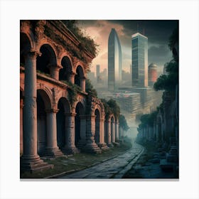 Ruins Of A City 11 Canvas Print