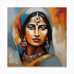 Indian Woman Canvas Print