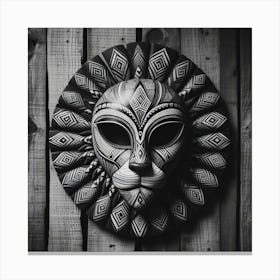 Tribal African Art Lion 1 Canvas Print