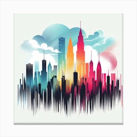 New York City Skyline 19 Canvas Print