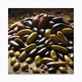 Black Beans 4 Canvas Print