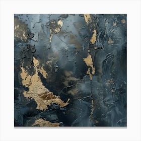 Gold And Black 32 Canvas Print