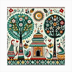 Russian Folk Art Canvas Print