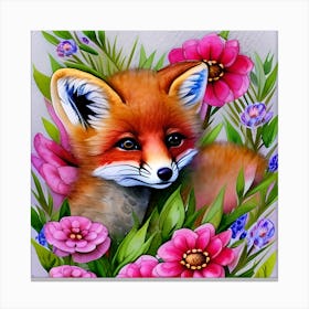 Beautiful Little Fox Canvas Print