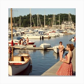 The Old Marina~Reimagined by Hall-O-Gram Creations, hallogram, hallogramcreations 5 Canvas Print