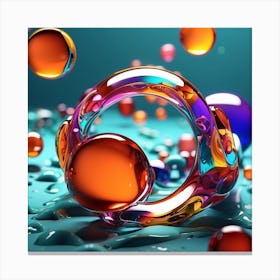 Water Droplets Canvas Print