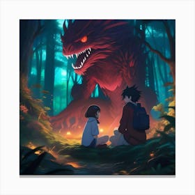 Monster of The Forest Canvas Print