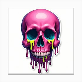 Dripping Skull 2 Canvas Print