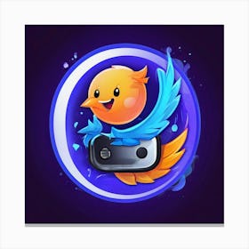 Discord Messaging App Icon Logo Gaming Community Voice Chat Social Media Platform Commun (5) Canvas Print