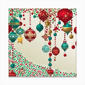 Christmas Ornaments 28 Canvas Print