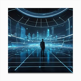 Futuristic City 17 Canvas Print