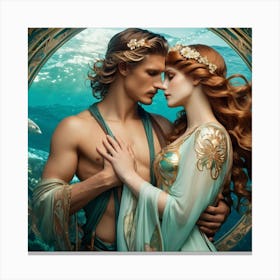 Lovers Of The Sea Canvas Print