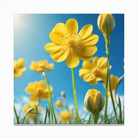 Yellow Flowers 9 Canvas Print