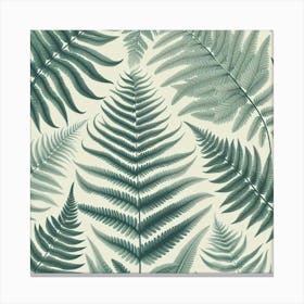 Fern Leaves Wallpaper Canvas Print