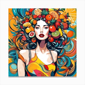 Fruity Girl 1 Canvas Print