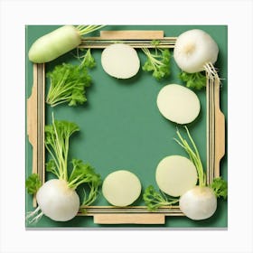 Radish Frame Canvas Print