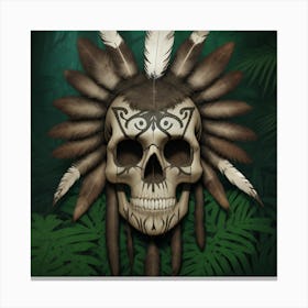 Indian Skull Canvas Print