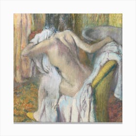 After The Bath Woman Drying Herself, Hilaire-Germain-Edgar Degas Canvas Print