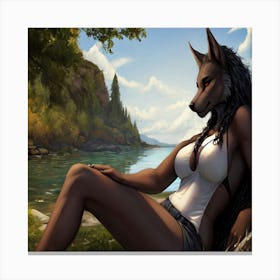 Wolf Girl Canvas Print