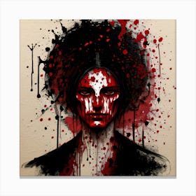 Splatter Painting Canvas Print