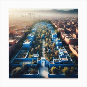 Blue City In Morocco Canvas Print