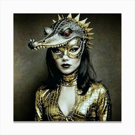 Alligator Mask Canvas Print