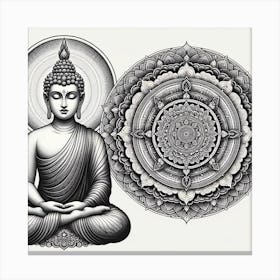 Buddha Mandala 3 Canvas Print