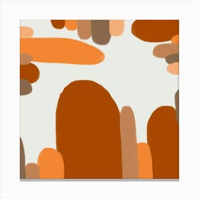 Brown and orange abstract Canvas Print