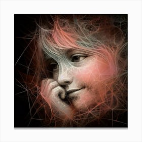 Woman'S Face 2 Canvas Print