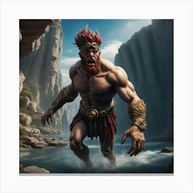 Guardian of the Mountain Stream Canvas Print