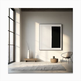 Modern Living Room 1 Canvas Print