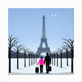 Paris Eiffel Tower 10 Canvas Print