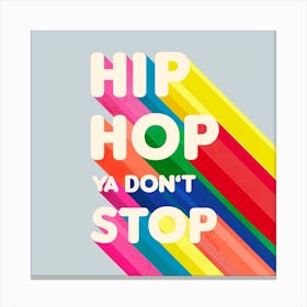 Hip Hop Typography .1 Canvas Print