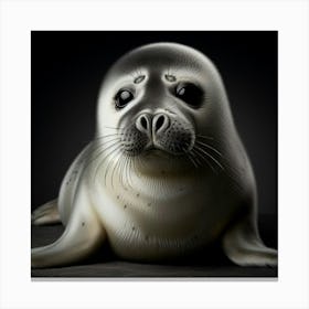 Seal Portrait Canvas Print
